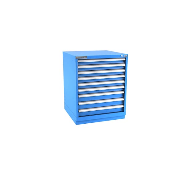 Champion Tool Storage Modular Drawer Cabinet, 9 Drawer, Blue, Steel, 28 in W x 28-1/2 in D x 36 in H S15000901ILCFTB-BB - main